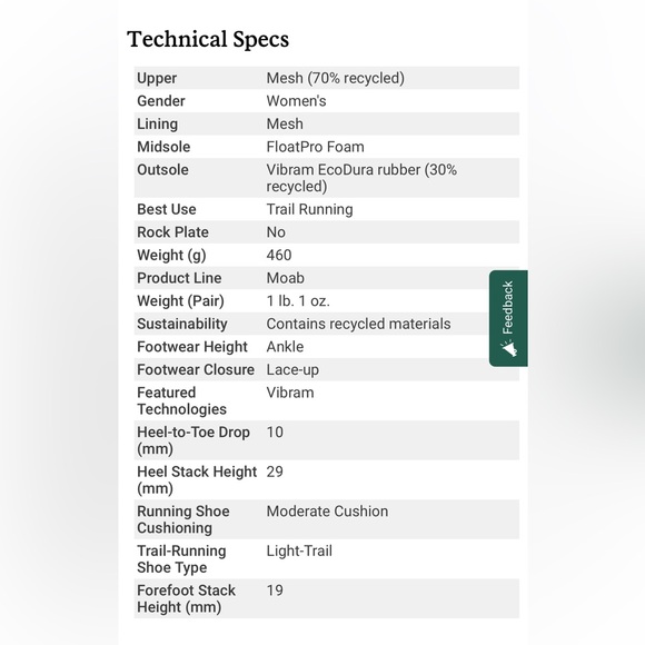 Merrell Moab Flight Trail Running Shoes - Picture 5 of 6